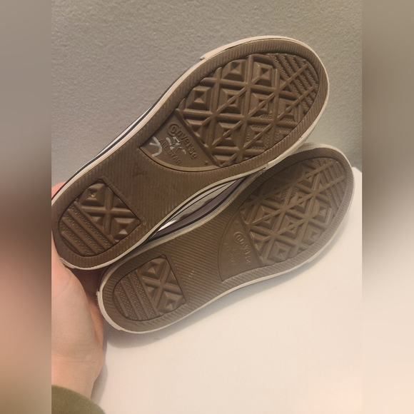 Converse All Star Kids Pink Glittery Sneakers - Picture 9 of 9